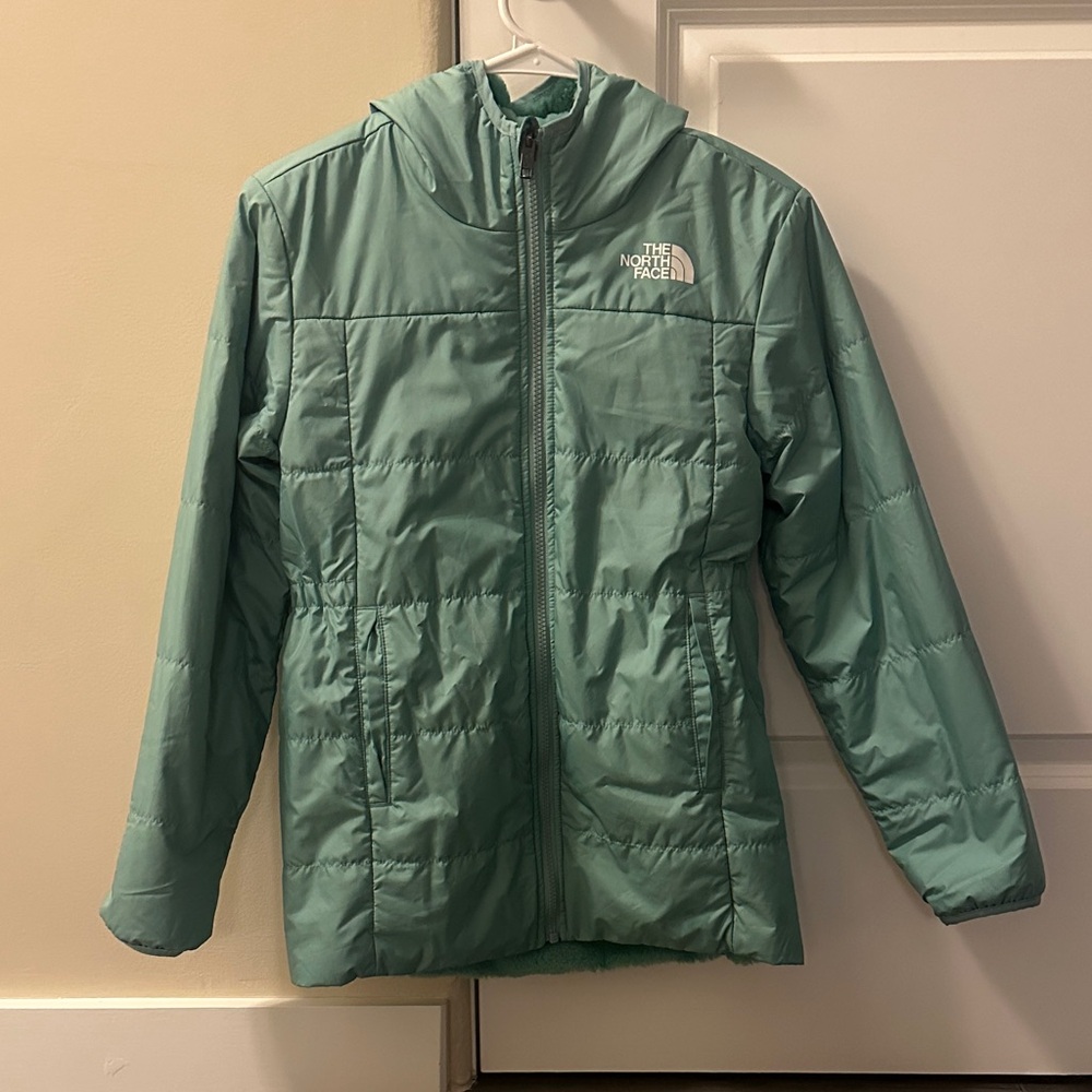 The North Face Kids Mint Green Puffer Jacket